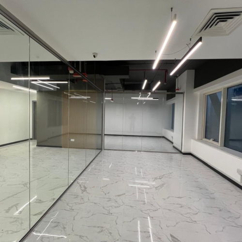 Office glass partition installation in Dubai